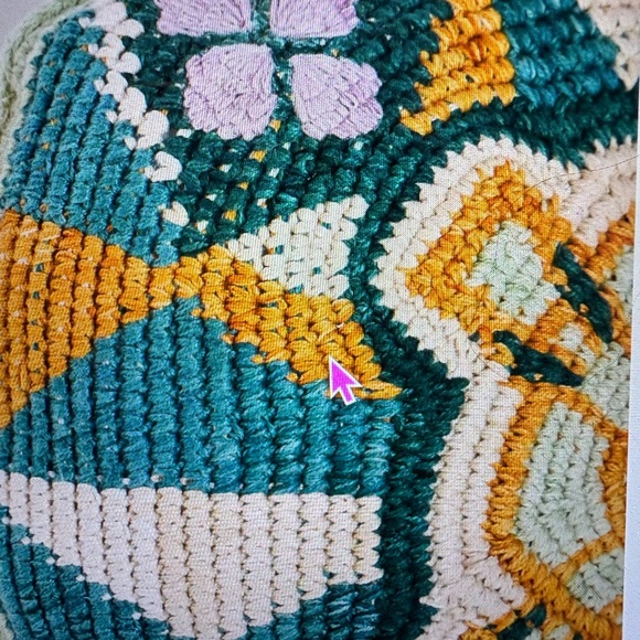 Anthropologie Jamea Woven Geometric Pillow~Indoor/Outdoor - Picture 6 of 12